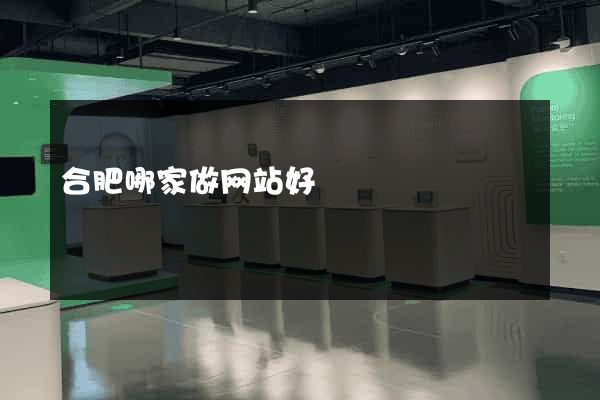 合肥哪家做网站好