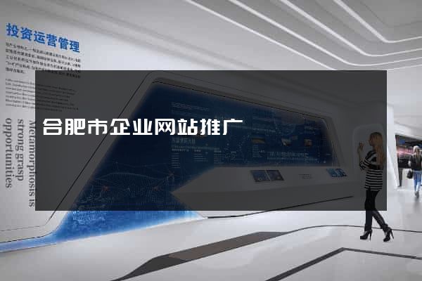 合肥市企业网站推广