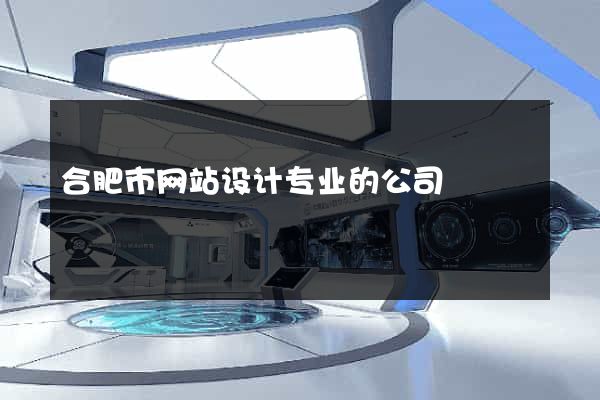 合肥市网站设计专业的公司