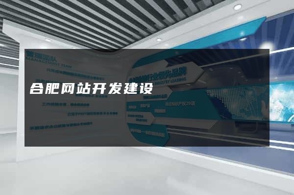 合肥网站开发建设
