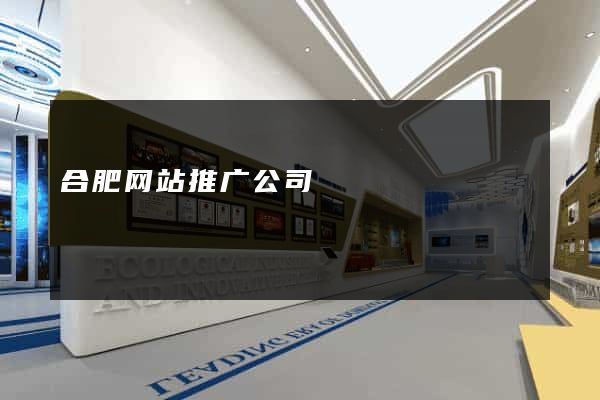 合肥网站推广公司