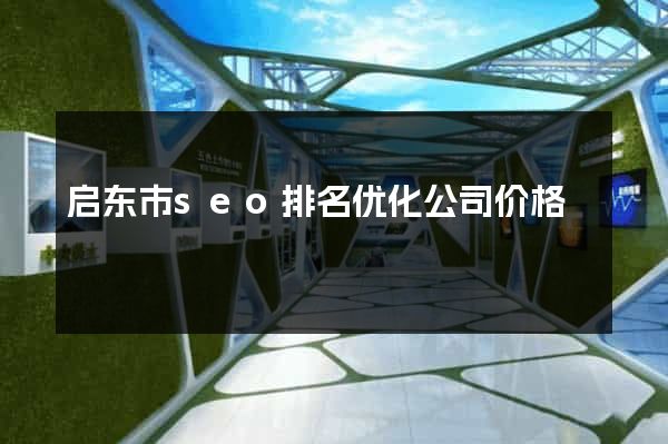 启东市seo排名优化公司价格