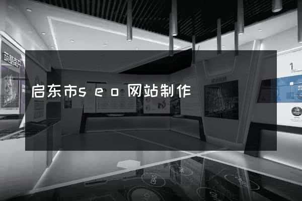 启东市seo网站制作