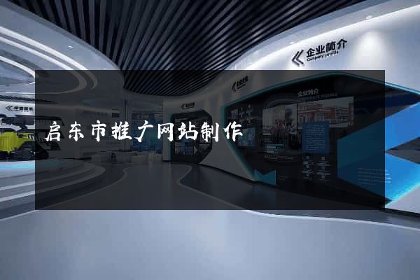 启东市推广网站制作