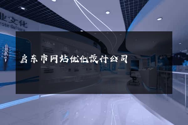 启东市网站优化设计公司