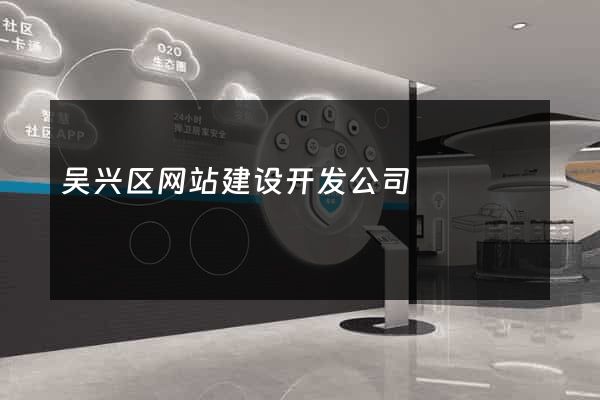 吴兴区网站建设开发公司