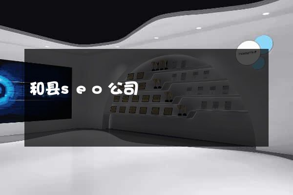 和县seo公司