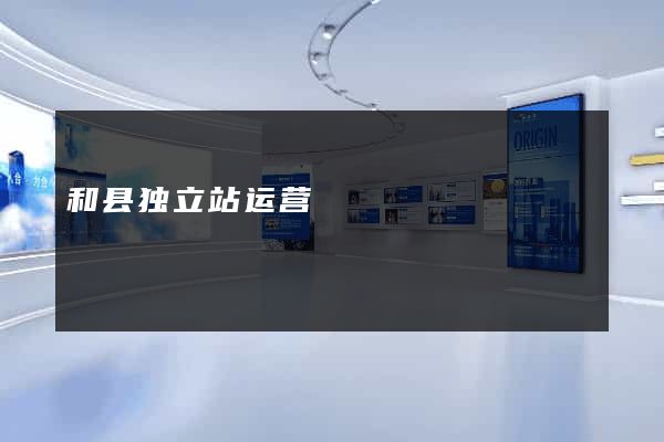 和县独立站运营