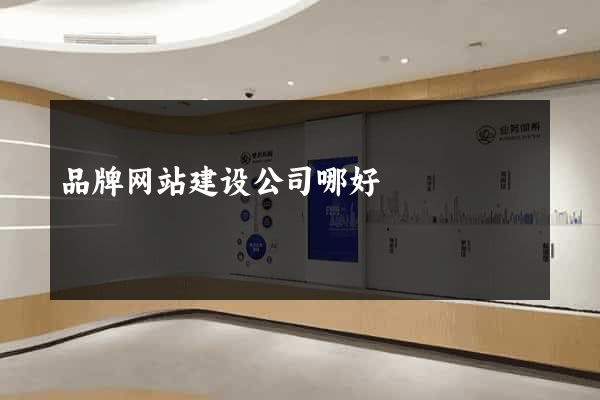 品牌网站建设公司哪好