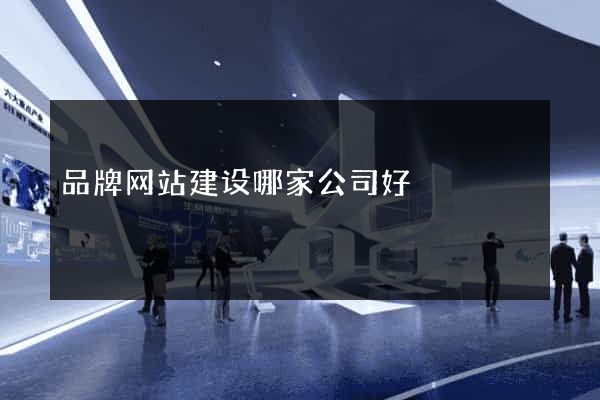 品牌网站建设哪家公司好