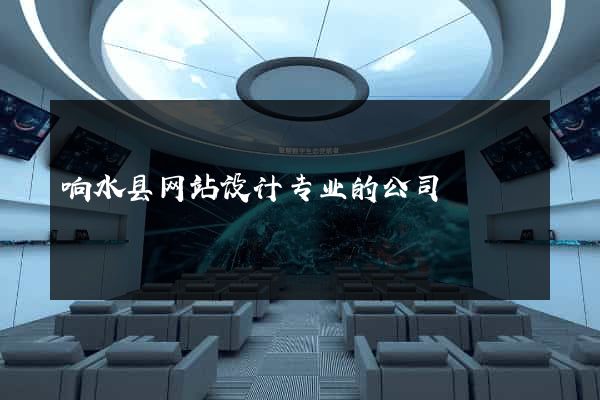 响水县网站设计专业的公司