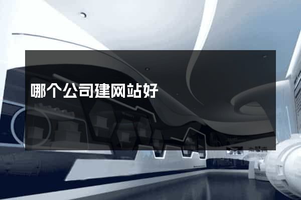 哪个公司建网站好