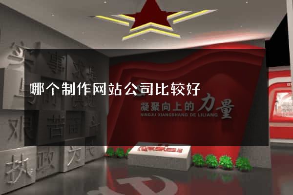 哪个制作网站公司比较好