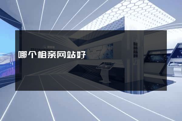 哪个相亲网站好