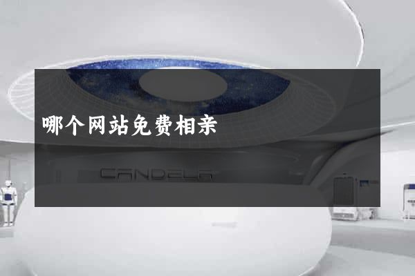 哪个网站免费相亲