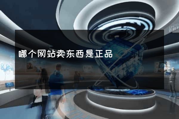 哪个网站卖东西是正品