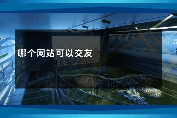 哪个网站可以交友