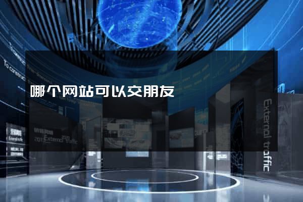 哪个网站可以交朋友