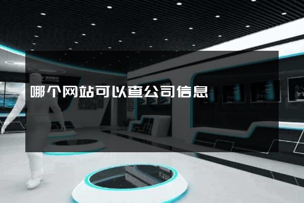 哪个网站可以查公司信息