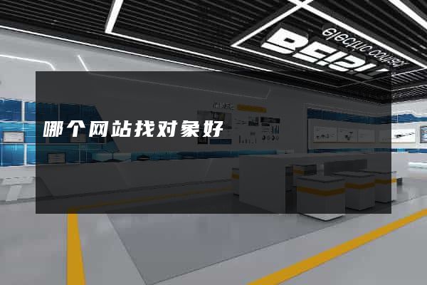 哪个网站找对象好