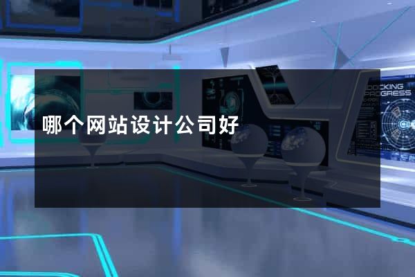 哪个网站设计公司好