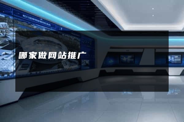 哪家做网站推广