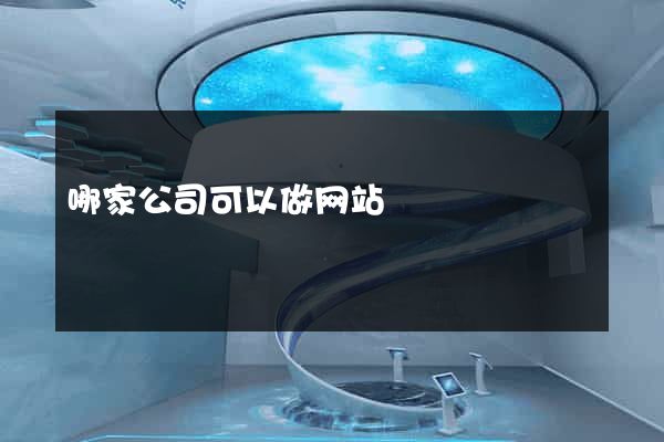 哪家公司可以做网站