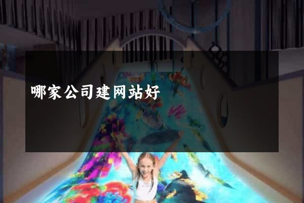 哪家公司建网站好