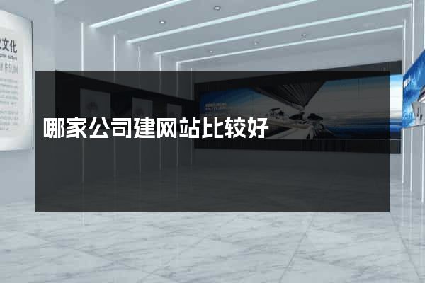 哪家公司建网站比较好