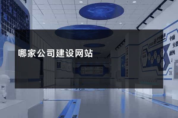 哪家公司建设网站