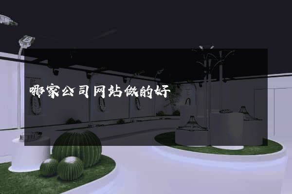 哪家公司网站做的好
