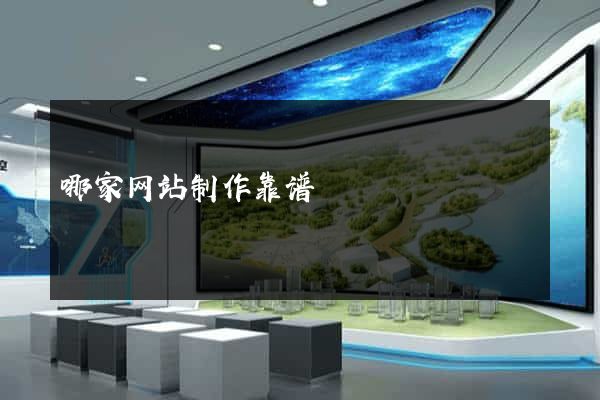 哪家网站制作靠谱
