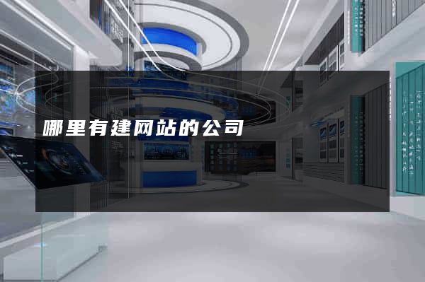 哪里有建网站的公司