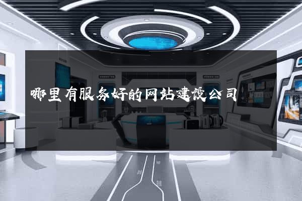 哪里有服务好的网站建设公司