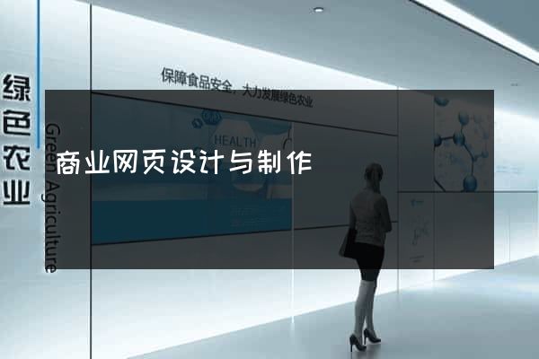商业网页设计与制作