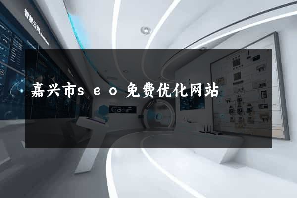 嘉兴市seo免费优化网站