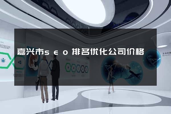 嘉兴市seo排名优化公司价格
