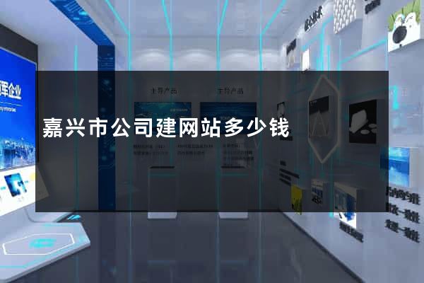 嘉兴市公司建网站多少钱