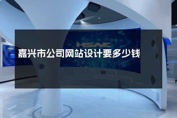 嘉兴市公司网站设计要多少钱