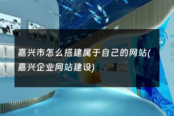 嘉兴市怎么搭建属于自己的网站(嘉兴企业网站建设)