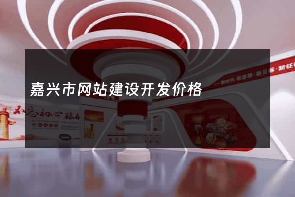 嘉兴市网站建设开发价格