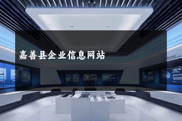 嘉善县企业信息网站