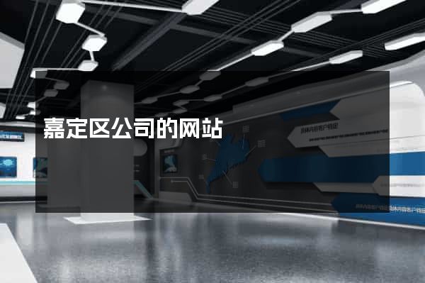 嘉定区公司的网站