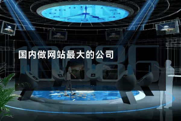 国内做网站最大的公司
