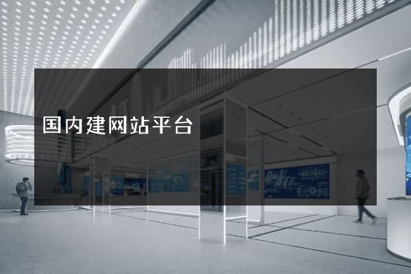 国内建网站平台
