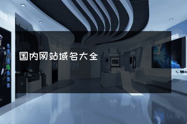 国内网站域名大全