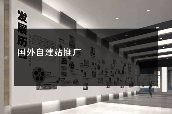 国外自建站推广