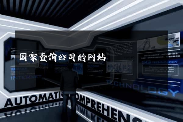 国家查询公司的网站