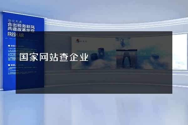 国家网站查企业