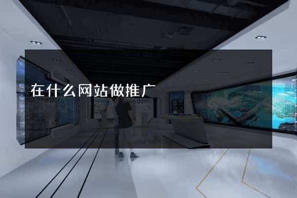 在什么网站做推广